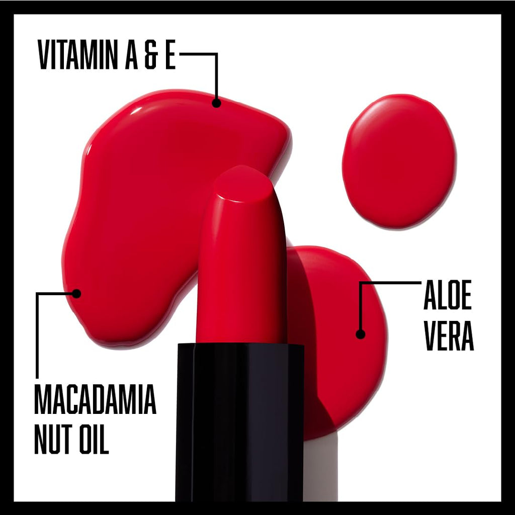 Silky, moisturizing lipstick. — Shade: Dark Pink Frost (shimmering deep pink).