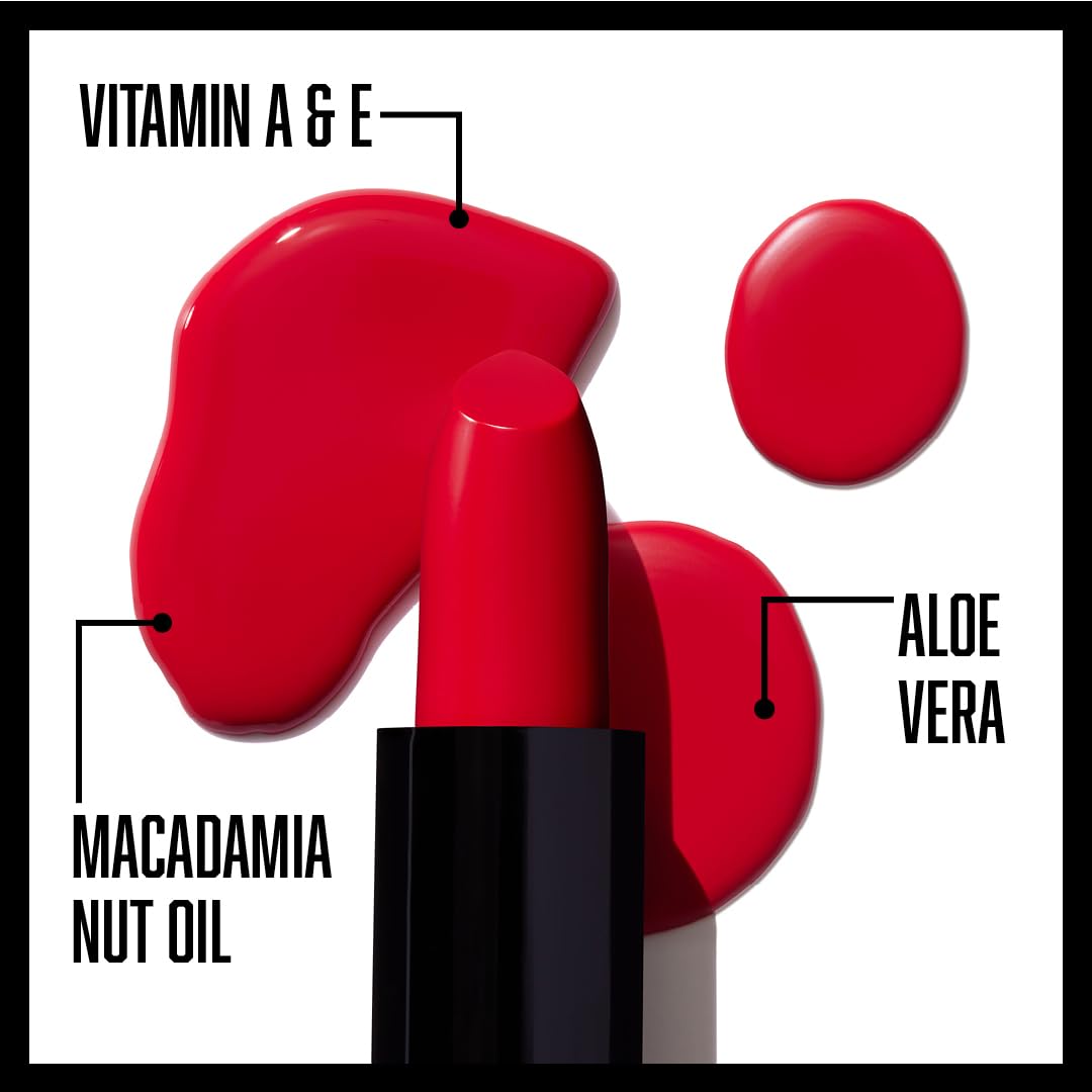 Silky, moisturizing lipstick. — Shade: Dark Pink Frost (shimmering deep pink).