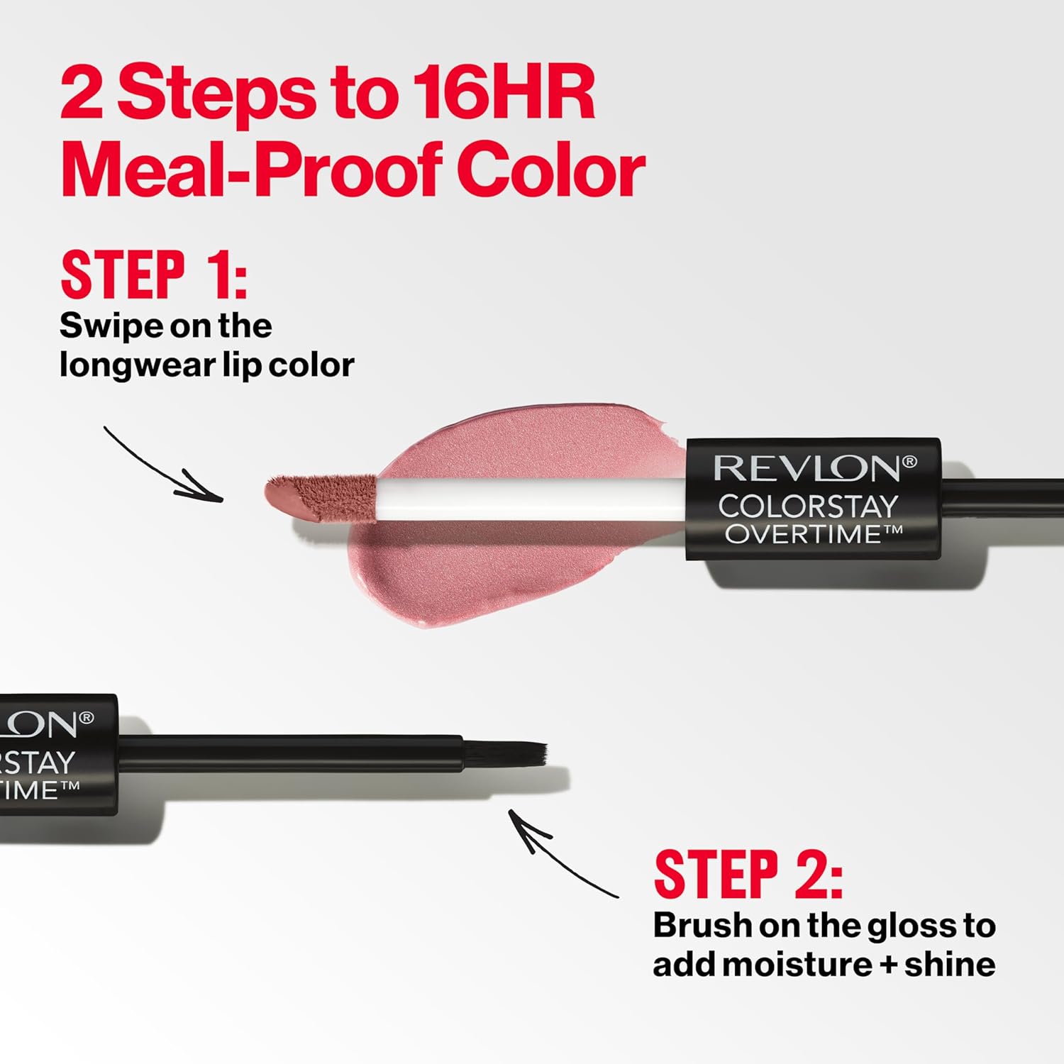 Revlon Dual-Ended Long-Lasting Lip Color (includes clear lip gloss)
