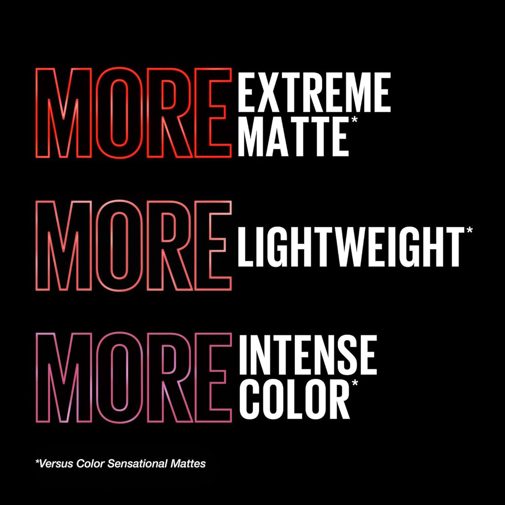 Color Sensational Ultimatte Lipstick. Non-drying, intense color.