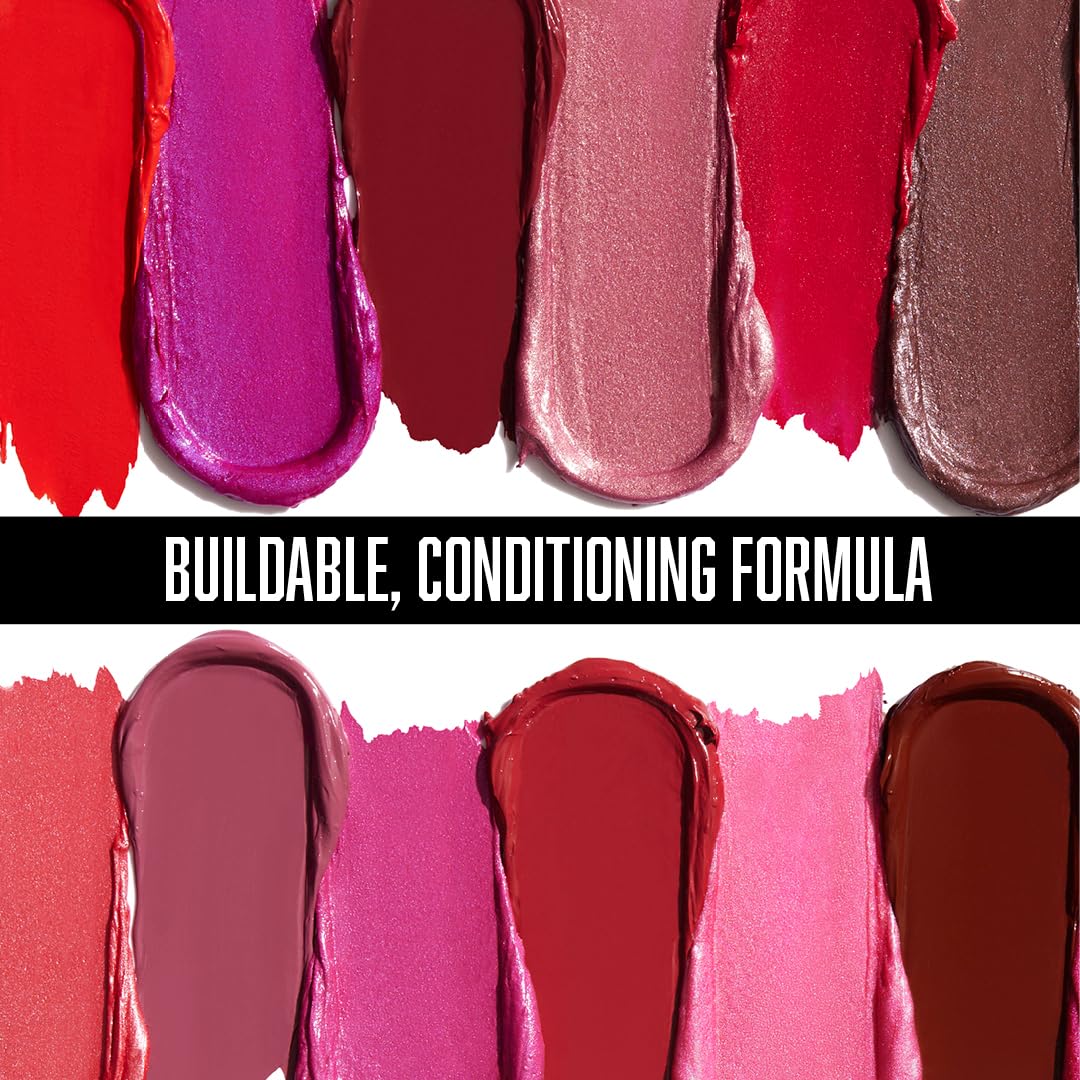 Silky, moisturizing lipstick. — Shade: Dark Pink Frost (shimmering deep pink).