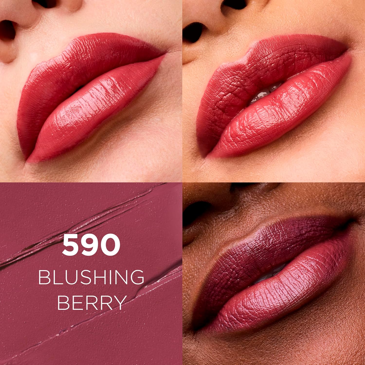 Rich Nourishing Lipstick, shade: Blushing Berry.