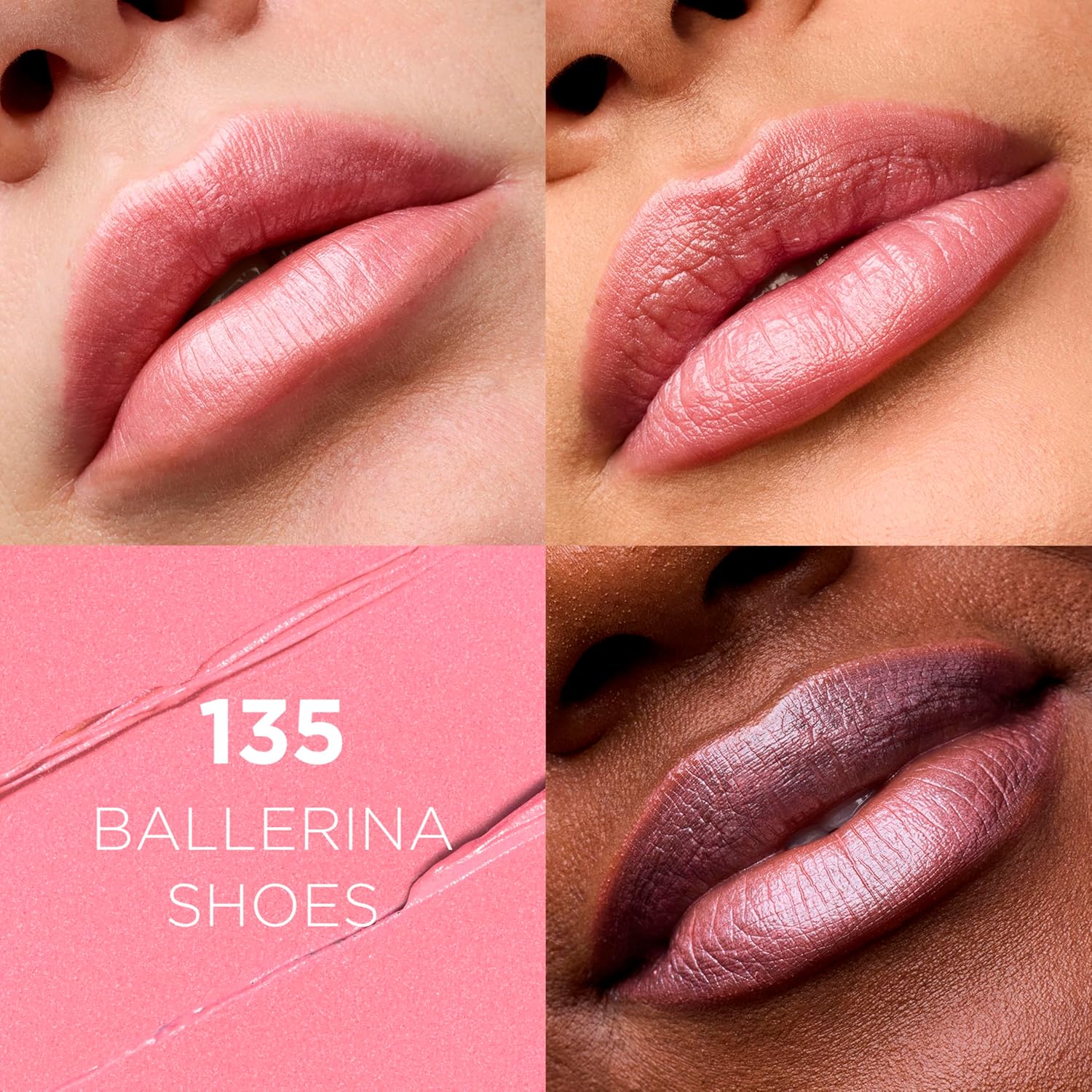 Classic Hydrating Satin Lipstick — Infused with Argan Oil and Vitamin E; Shade: Ballerina Shoes