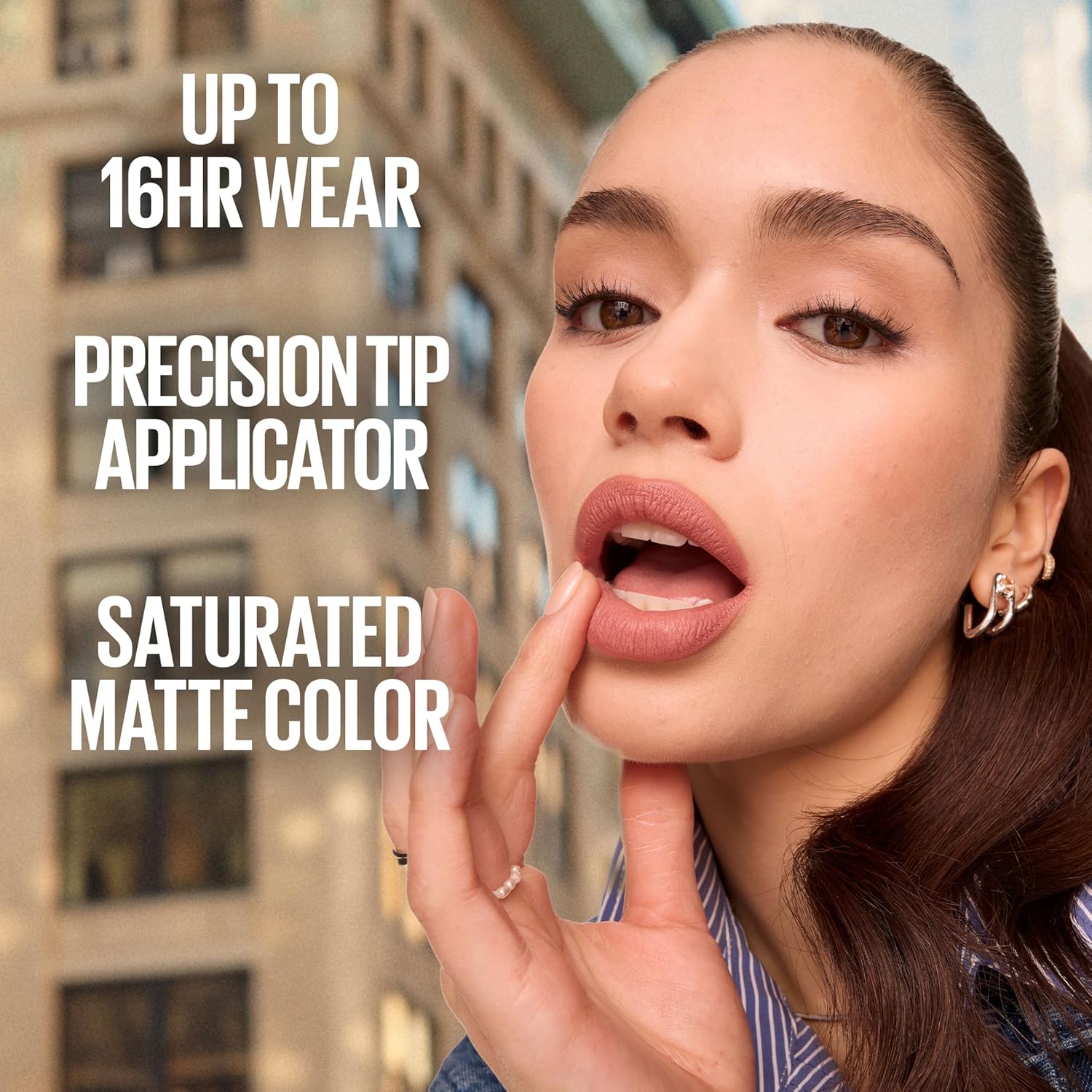 Long-lasting matte liquid lipstick — Shade: Mover (brown tone).
